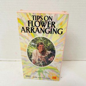 Vintage Zsuzsa Cziraky VHS Video Tips on Flower Arranging Pink 1988